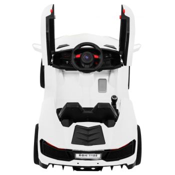 Autko Future na akumulator dla dzieci Biały + Pilot + Wolny Start + MP3 USB + LED